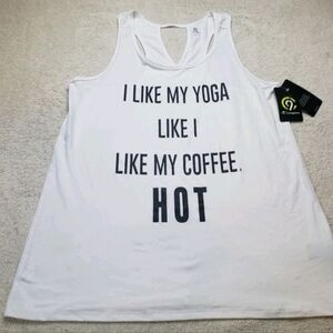 NEW Champion Yoga Exercise Tank Top Cloud Knit Keyhole Sz Large Odor Control